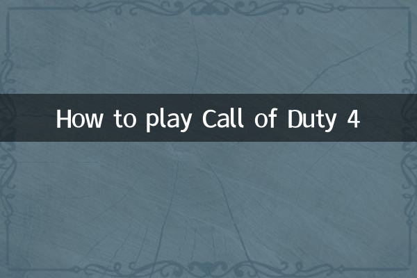 So spielt man Call of Duty 4