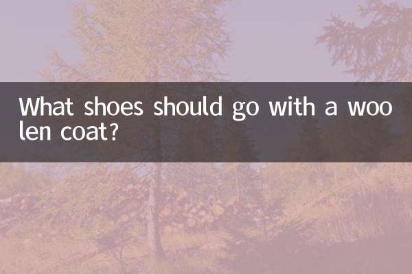 What shoes should go with a woolen coat?
