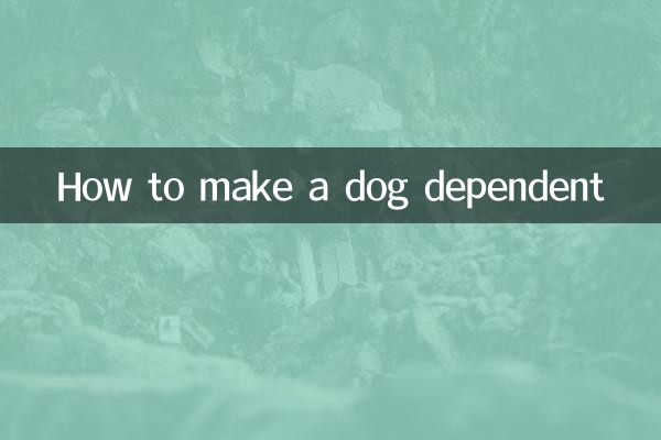 Come rendere dipendente un cane