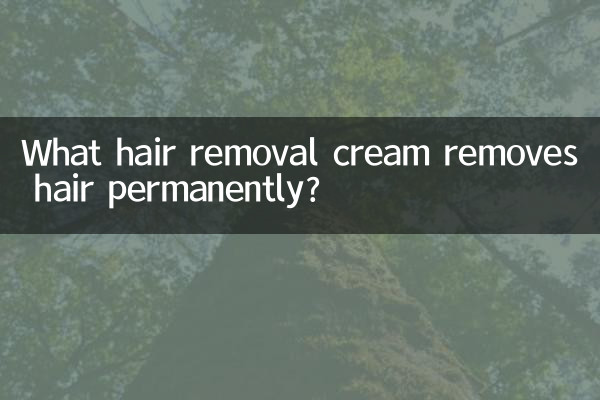 Quale crema depilatoria rimuove i peli in modo permanente?