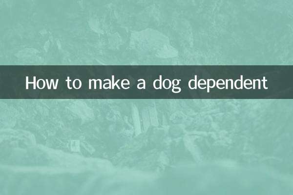 Come rendere dipendente un cane
