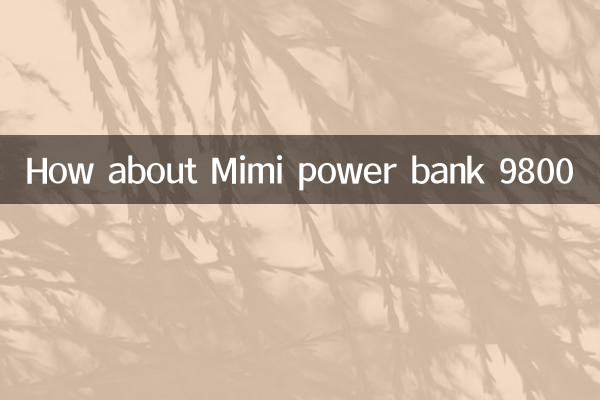 ماذا عن بنك الطاقة ميمي 9800