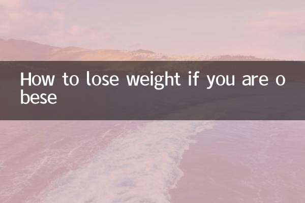 So verlieren Sie Gewicht, wenn Sie fettleibig sind