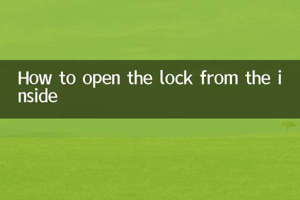 ভিতর থেকে কিভাবে তালা খুলবেন