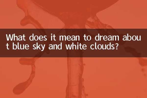 تعبیر خواب آسمان آبی و ابرهای سفید چیست؟
