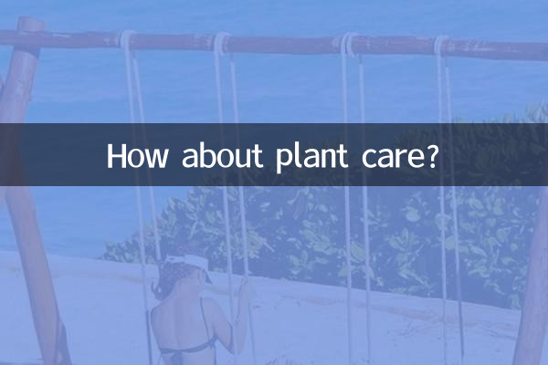 식물관리는 어떠세요?