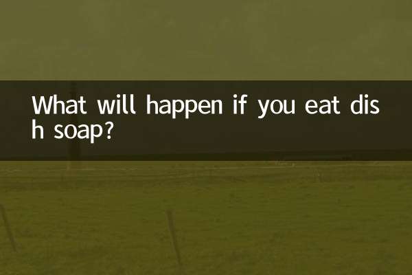 Was passiert, wenn Sie Spülmittel essen?