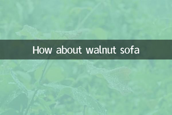 Que diriez-vous d'un canapé en noyer