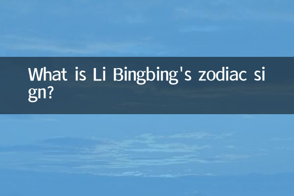 ¿Cuál es el signo zodiacal de Li Bingbing?