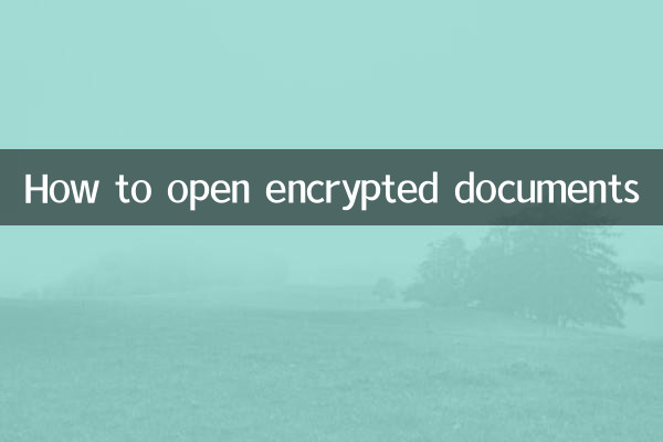 加密的文档怎么打开
