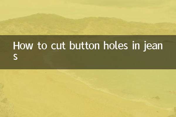 Cómo cortar ojales en jeans