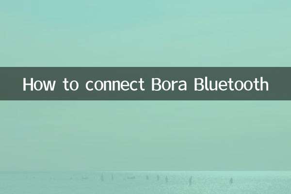 Come connettere Bora Bluetooth