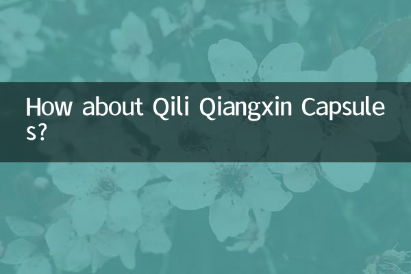 Qu'en est-il des gélules Qili Qiangxin ?