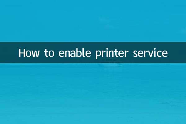 Comment activer le service d'imprimante