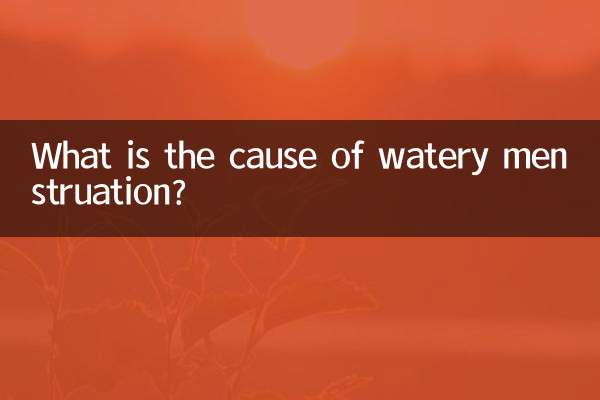 জলীয় ঋতুস্রাবের কারণ কী?