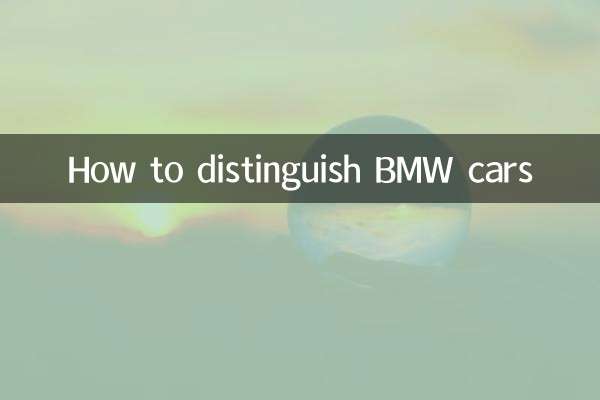 Come distinguere le auto BMW
