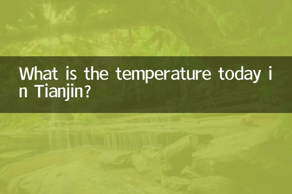 Quelle est la température aujourd'hui à Tianjin?