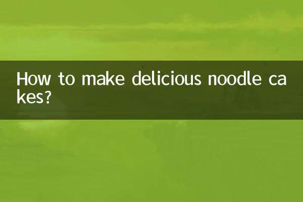 Como fazer deliciosos bolos de macarrão?