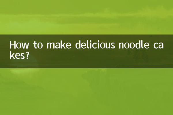 Como fazer deliciosos bolos de macarrão?