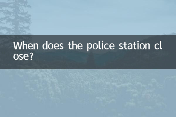 Quand le commissariat ferme-t-il ?
