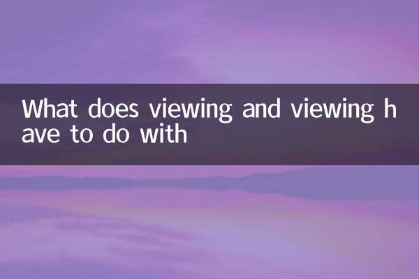 What does viewing and viewing have to do with