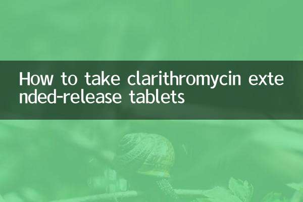 How to take clarithromycin extended-release tablets