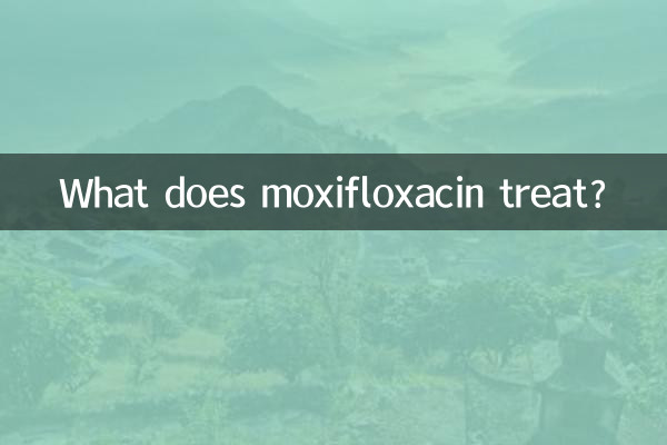 Que traite la moxifloxacine ?