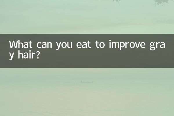 O que você pode comer para melhorar os cabelos grisalhos?