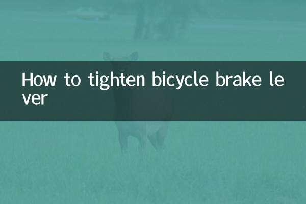 Come stringere la leva del freno della bicicletta