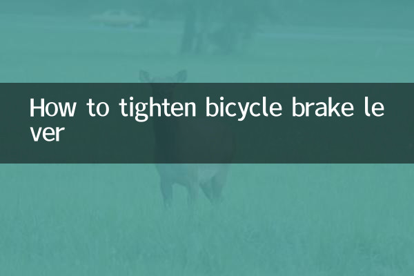 Come stringere la leva del freno della bicicletta