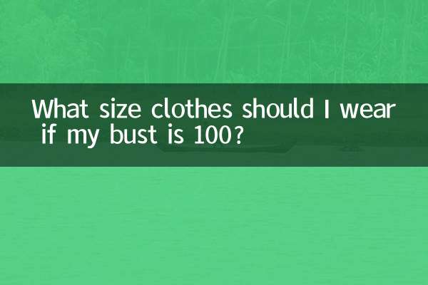 Che taglia di vestiti dovrei indossare se il mio busto è 100?