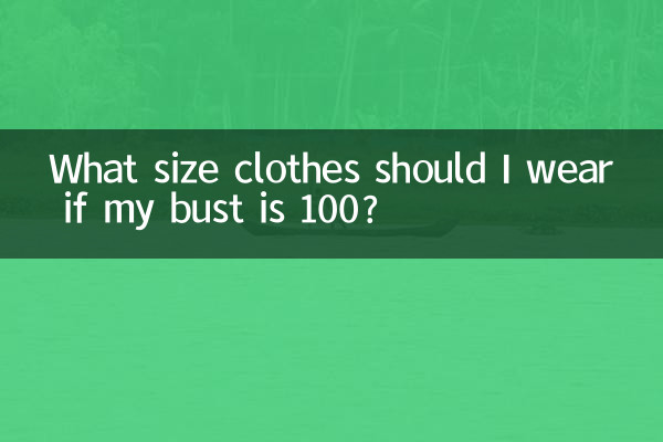 Che taglia di vestiti dovrei indossare se il mio busto è 100?