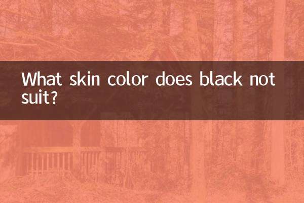 Qual cor de pele o preto não combina?