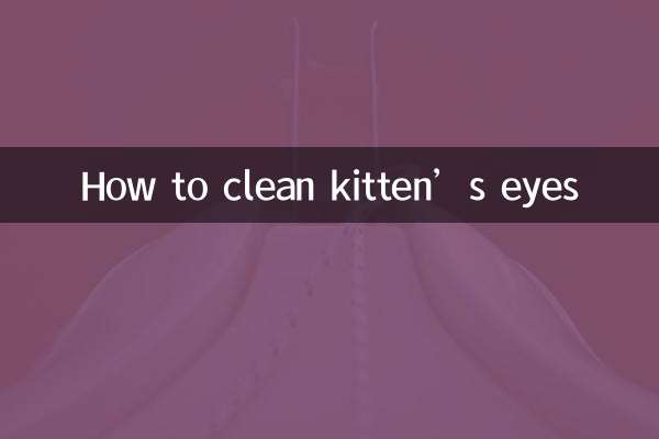 Como limpar os olhos do gatinho