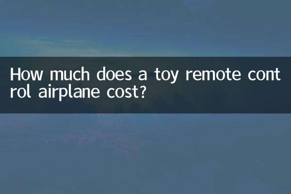 Quanto costa un aereo giocattolo telecomandato?