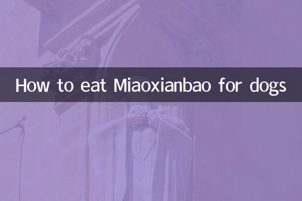 Comment manger du Miaoxianbao pour les chiens