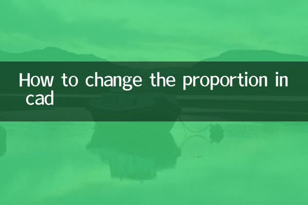 Comment changer la proportion en CAD