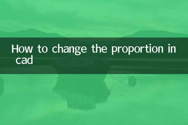 Come modificare la proporzione in cad