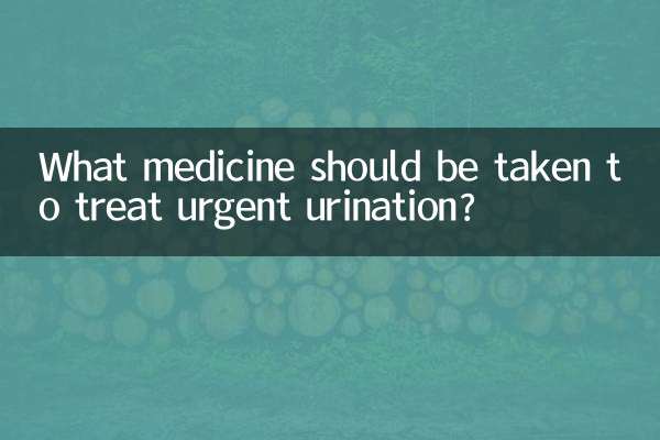 Welche Medikamente sollten zur Behandlung von dringendem Wasserlassen eingenommen werden?
