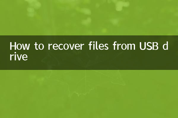 USB ड्राइव से फ़ाइलें कैसे पुनर्प्राप्त करें