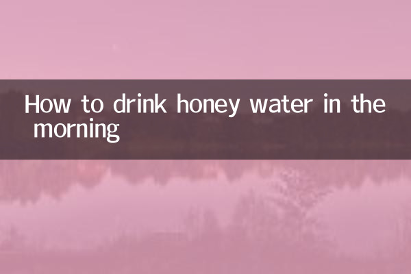 Comment boire de l'eau de miel le matin