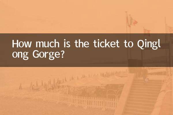 Combien coûte le billet pour les gorges de Qinglong ?