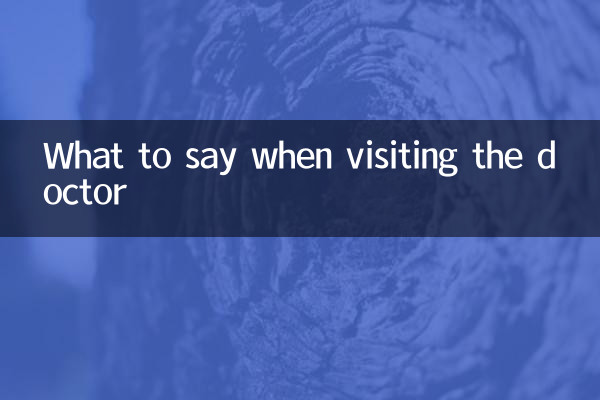 Que dire lors d'une visite chez le médecin