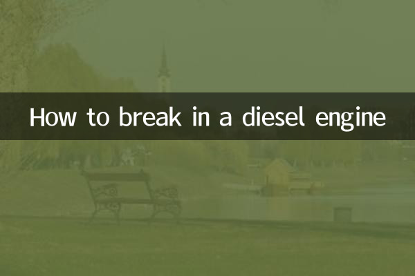 Cómo rodar un motor diésel