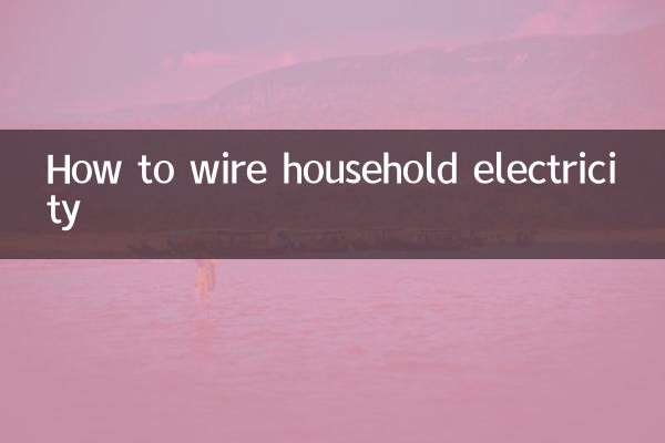 Comment câbler l'électricité domestique