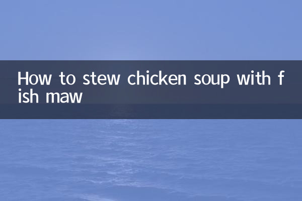Cómo guisar sopa de pollo con fauces de pescado.