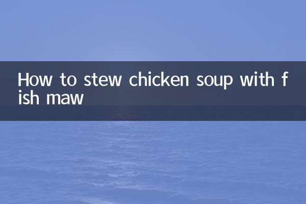 Cómo guisar sopa de pollo con fauces de pescado.