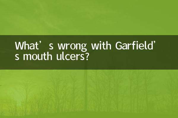 What’s wrong with Garfield’s mouth ulcers?