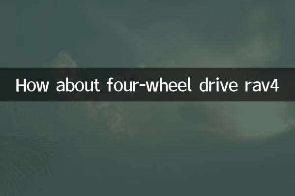 ¿Qué tal el rav4 con tracción en las cuatro ruedas?