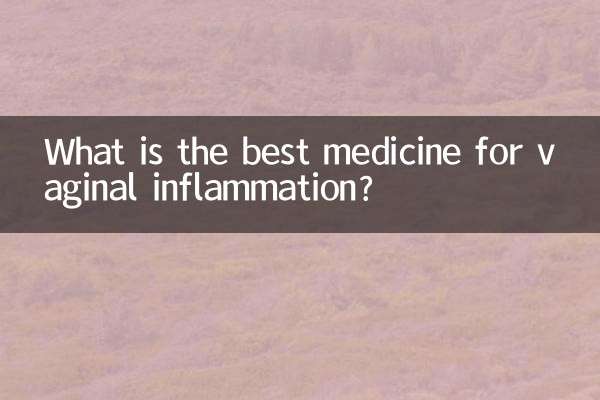 질 염증에 가장 좋은 약은 무엇입니까?